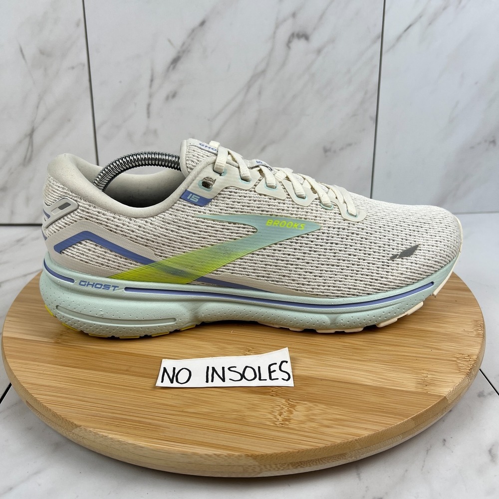 Brooks Ghost 15 Womens Size 11 Coconut Skylight Running Walk Shoes 1203801B130